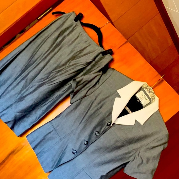 Kasper suit light gray size 6 - Picture 1 of 9
